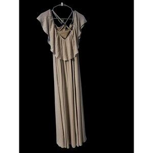 SHOW ME YOUR MUMU REBECA RUFFLE MAXI DRESS WEDDING BRIDEMAID OUTDOOR WEDDING